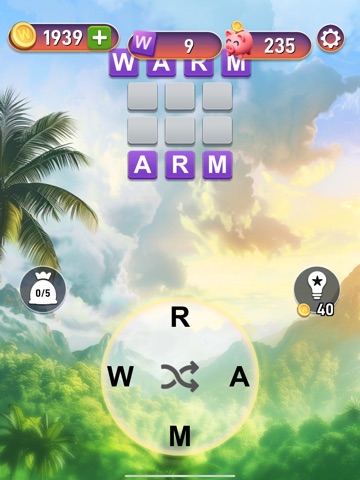 Bingo Words and Wildlife iPad screenshot