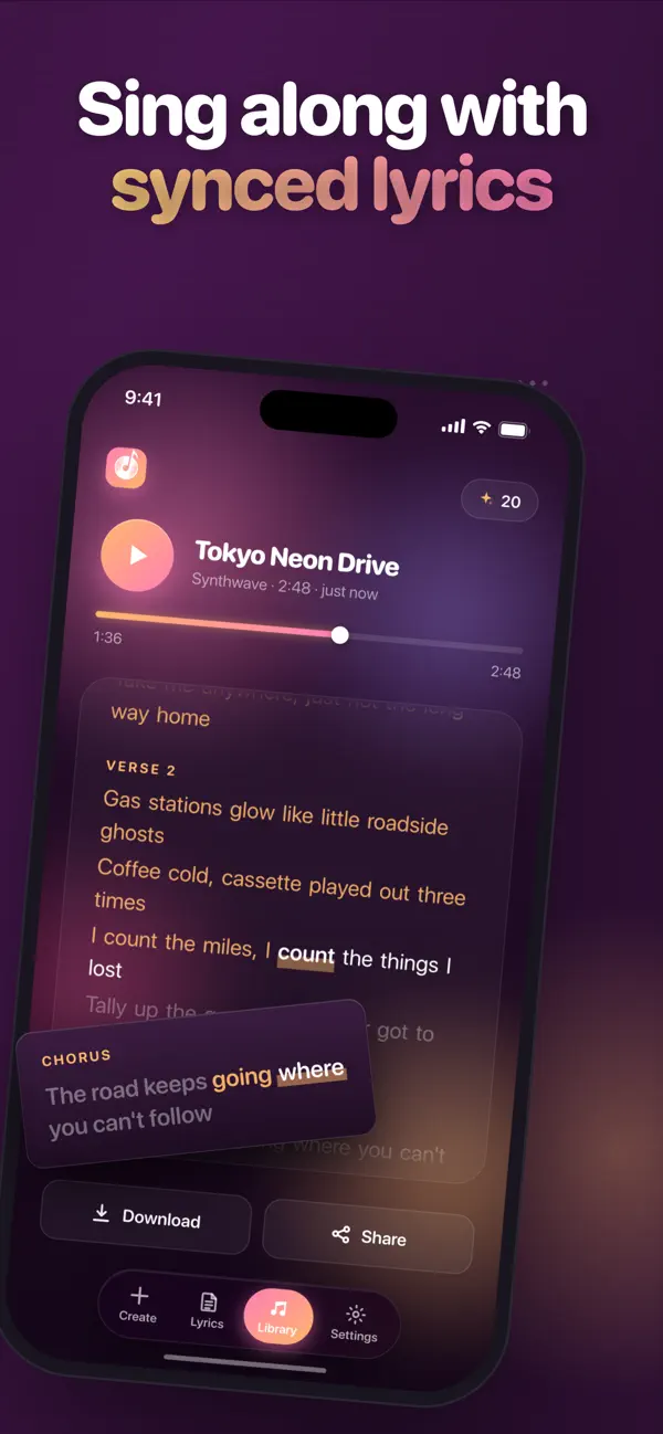 Screenshot #3 pour AI Music · Song Generator