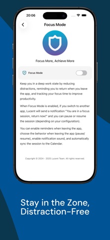 Lucent - Pomodoro Focus Timer screenshot