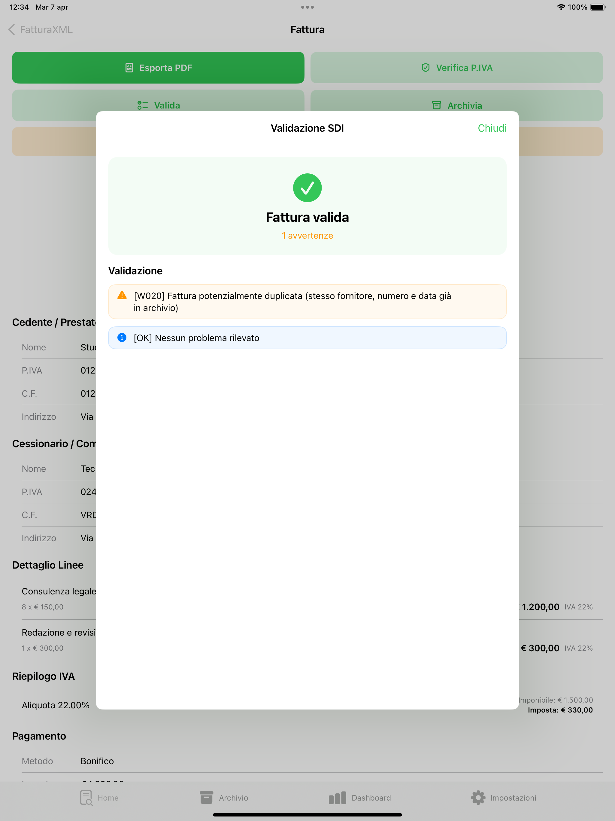 Fattura XML - Lettore Fatture screenshot 10