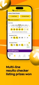 Eurojackpot Results screenshot