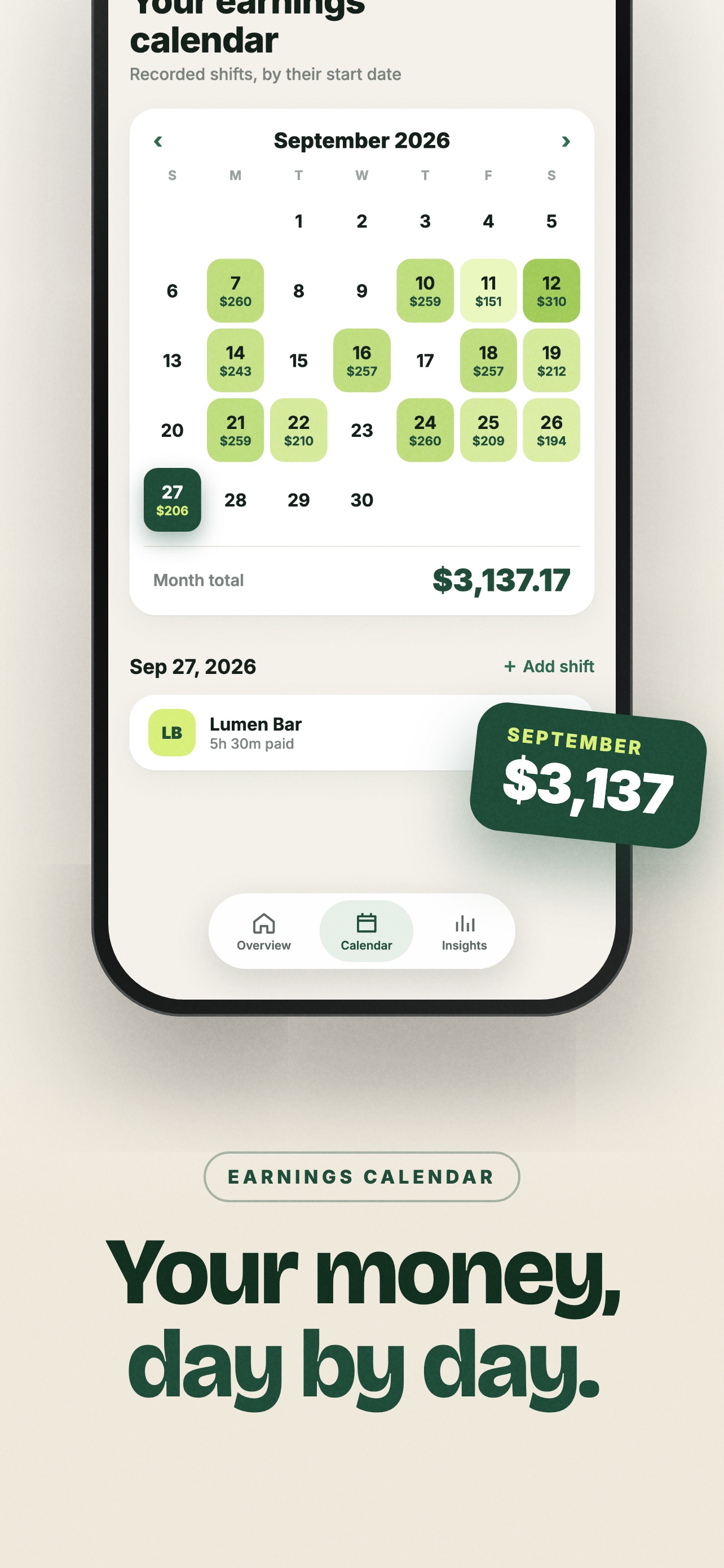 Screenshot 3 of Server Tip Tracker: ShiftJar