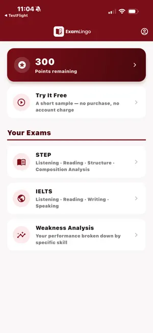 ExamLingo screenshot 1
