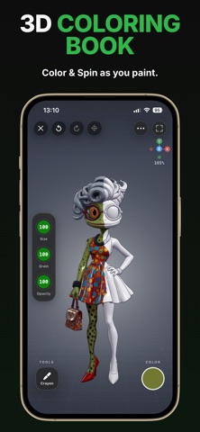 Spin & Paint: 3D Coloring Book Screenshot 1 of 6