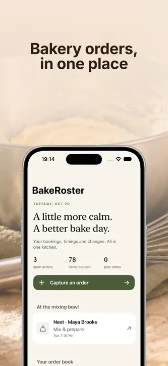 Bakery Order Tracker screenshot 1