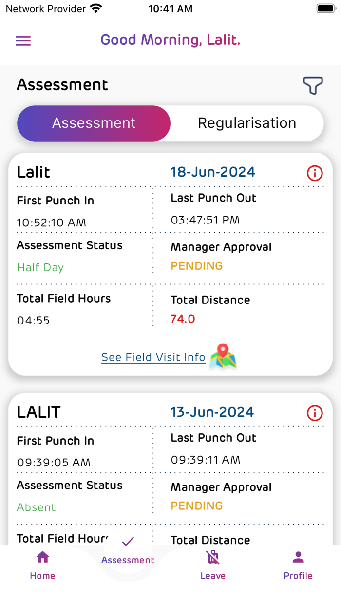Field Force Assessment - Adani
