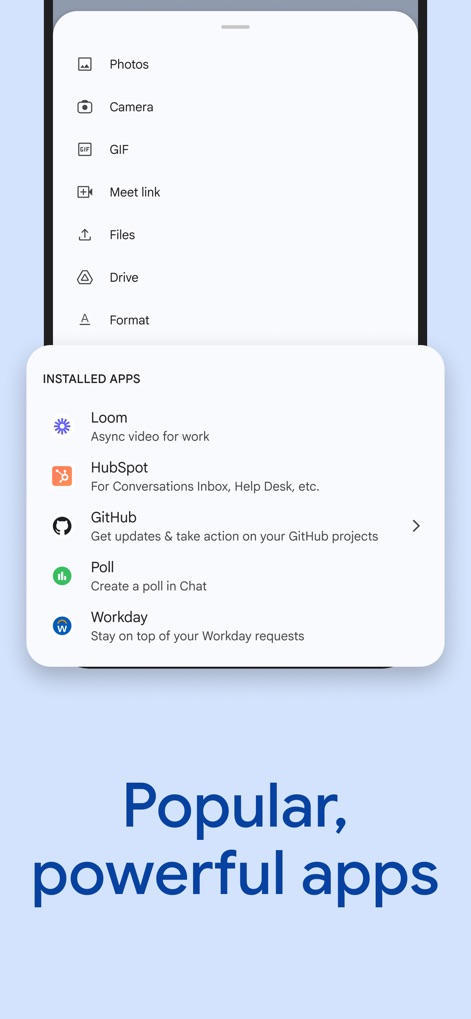 Google Chat - Extended App Ecosystem