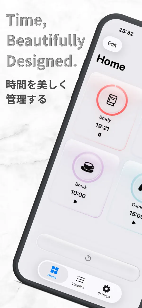 #1. UniTimer - Simple Task Timer (iOS) Ved: Haruyuki Muramoto