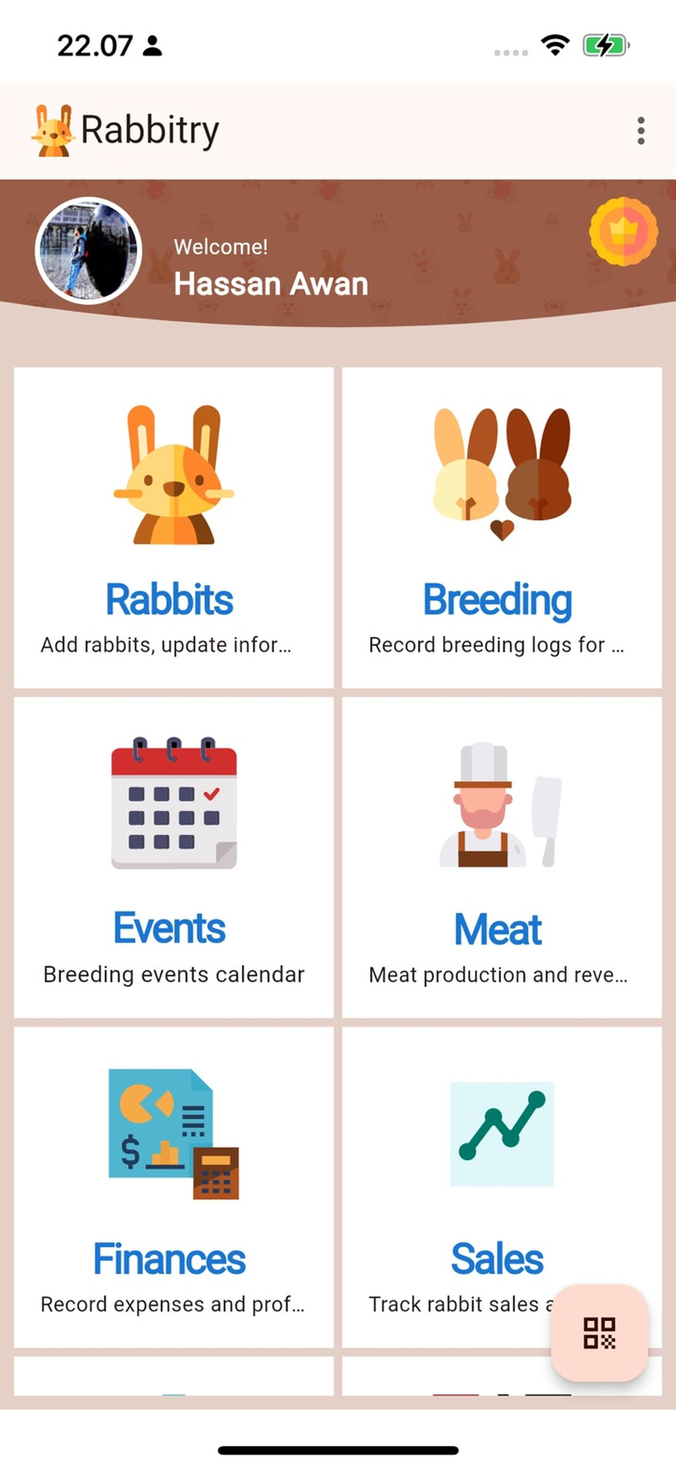 Rabbitry Farm log management