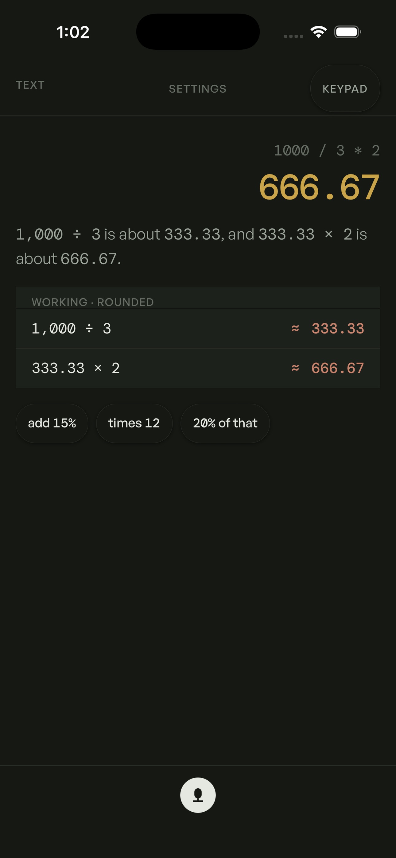 Screenshot 4 of Calx - Talking Calculator