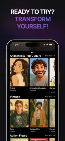 Lume - AI Photo Generator iPhone screenshot