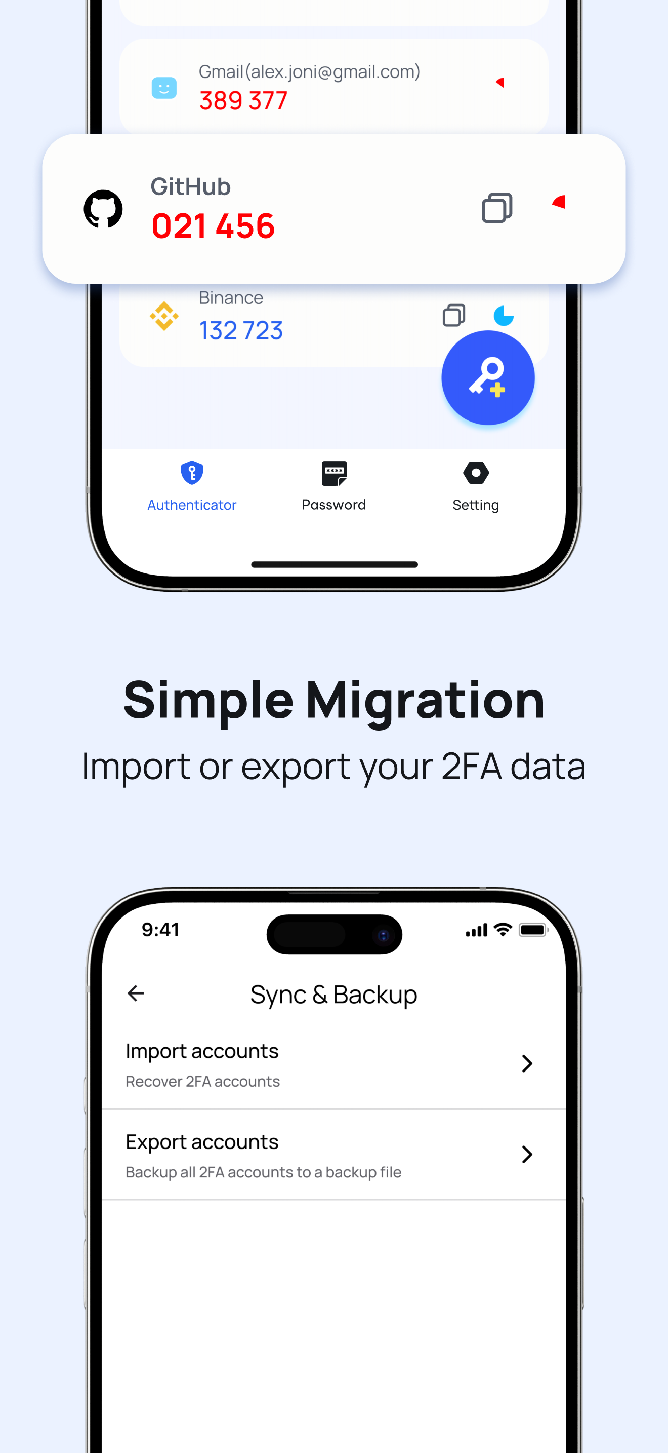 2FA Authenticator & Encryption