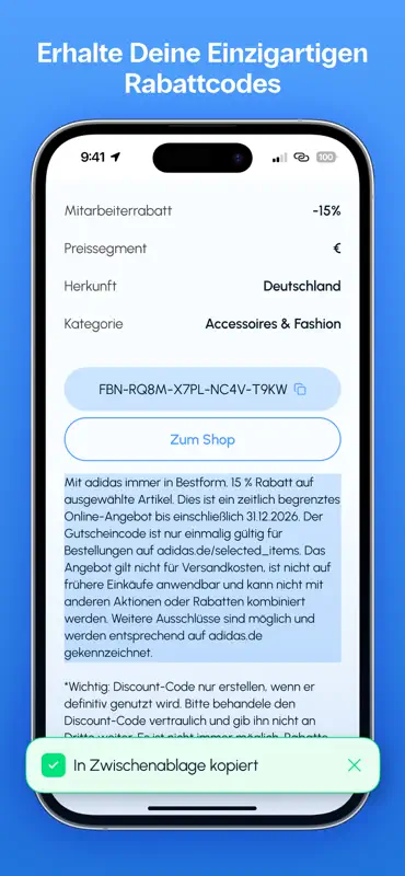 FutureBens: Mitarbeiterrabatte screenshot 6 of 7