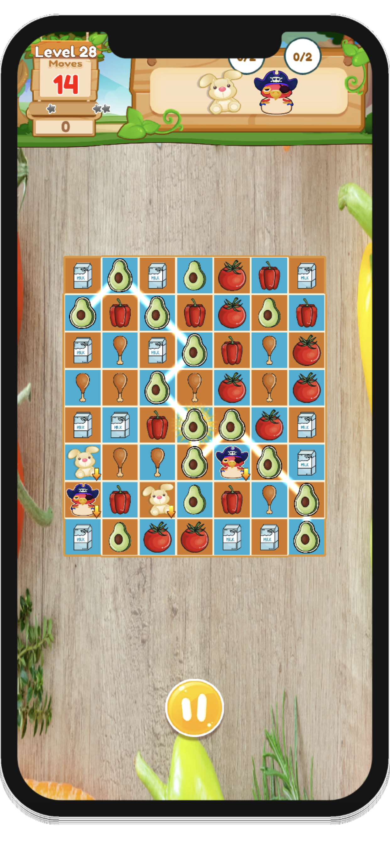 Food Super Shop : Link Puzzle