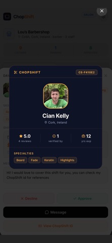 ChopShift: Barber Jobs Screenshot 2 of 6