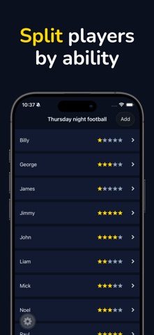 TeamPickr Screenshot 2 of 5