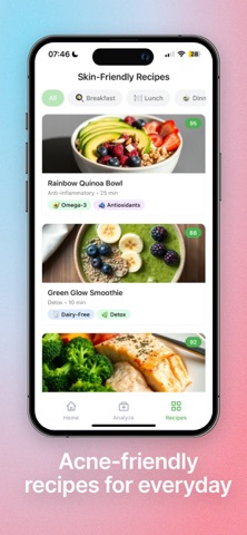 NutriSkin: Acne Food Scanner screenshot