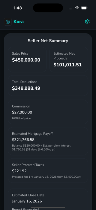 Kora Real Estate Intelligence Screenshot 5 of 6