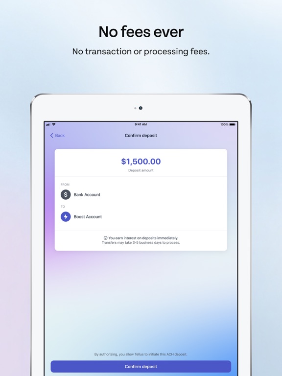 Tellus: Earn More Daily iPad screenshot 6 - Finance app