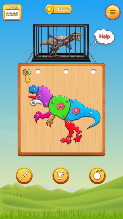 Dino Nuts & Bolt: Puzzle Games