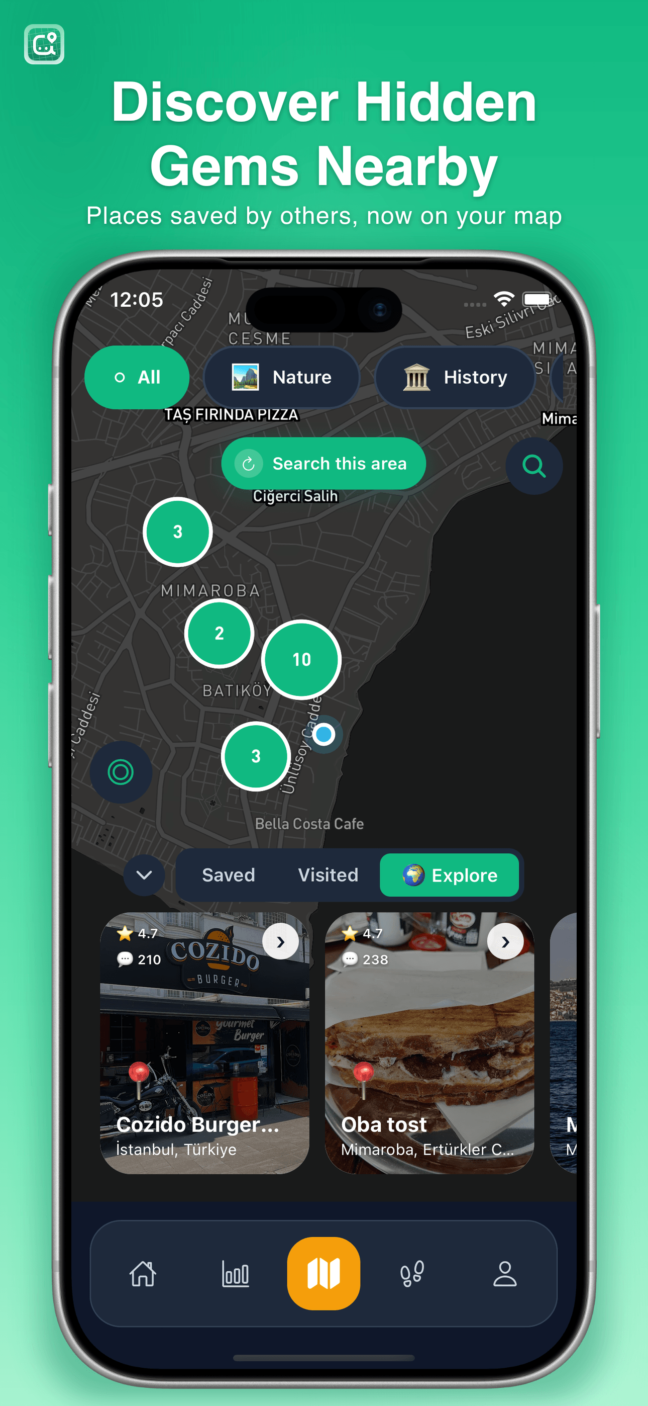 Go There: Save Spots & Travel