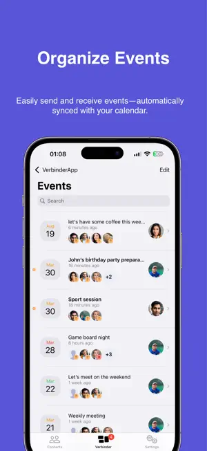 VerbinderApp Calendar screenshot 3