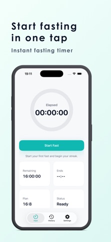Minimalist Fasting Tracker Screenshot 2 of 3