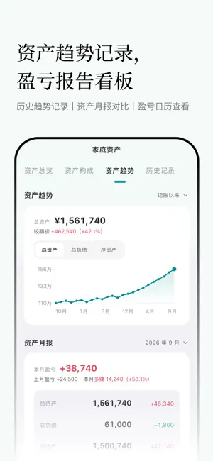 轻舟-家庭资产管理 screenshot 3