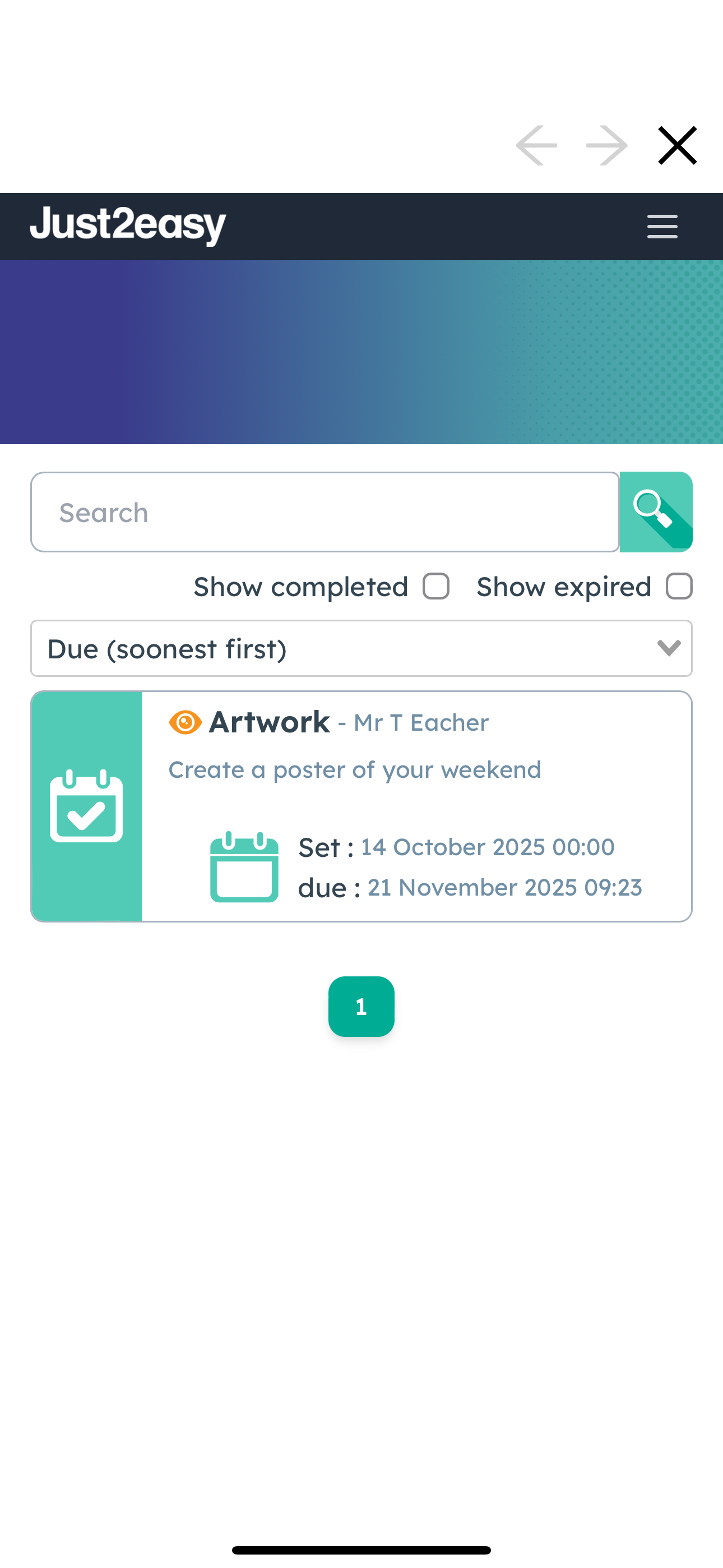 Just2easy Parent Portal