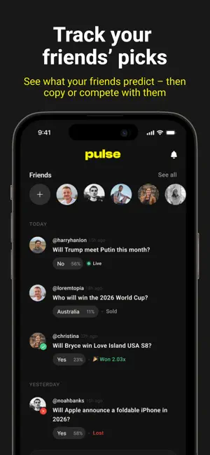 Pulse: Prediction Markets screenshot 2