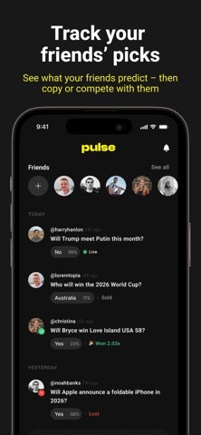 Pulse: Prediction Markets Screenshot 2 of 5