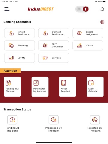 IndusDIRECT Corporate iPad screenshot