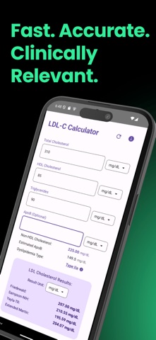 LDL-C Calculator screenshot
