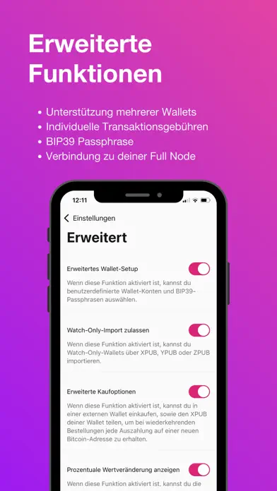 Pocket: Bitcoin ganz einfach iPhone App Screenshot 5 – Finanzen