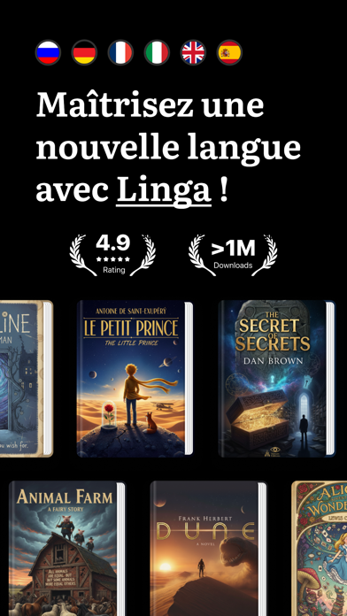 Screenshot #1 pour Linga: Lis & Apprends Langues