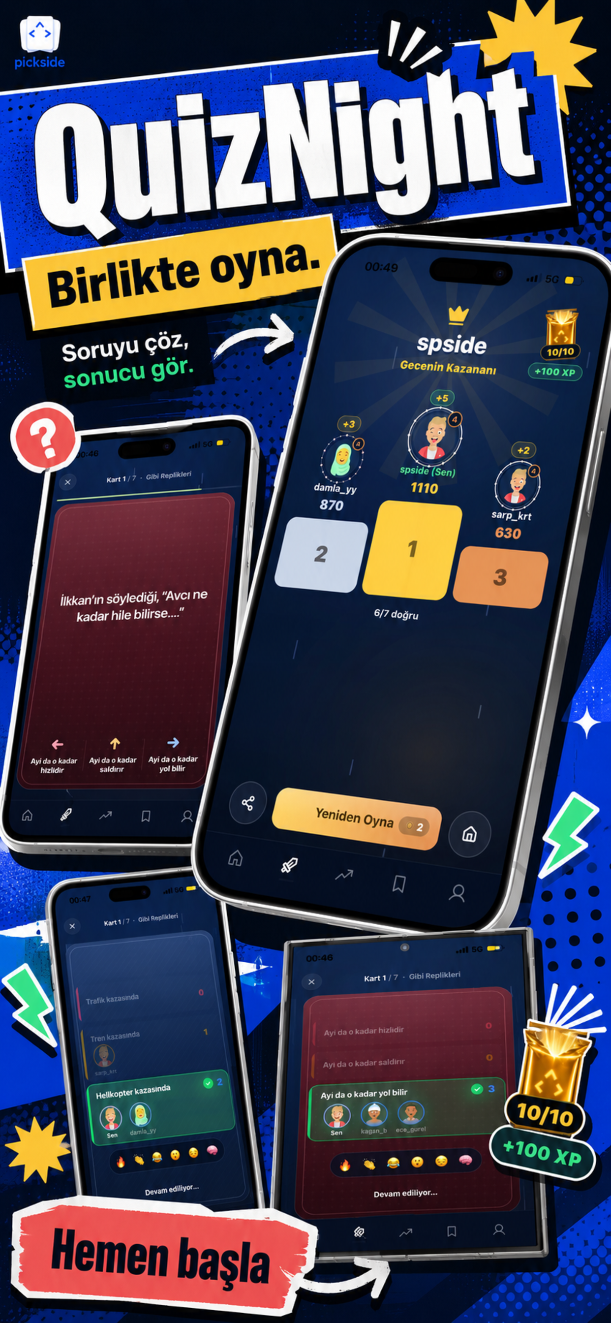 Pickside: QuizNight & Gündem screenshot 3