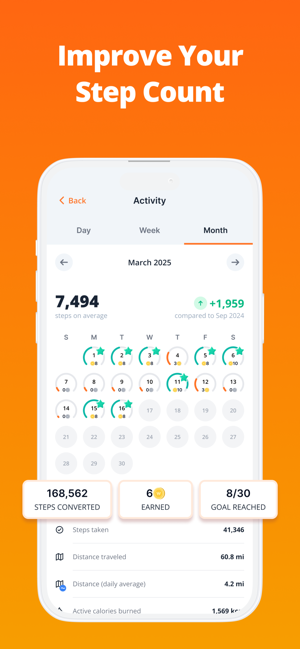 WeWard - Walking Rewards App Screenshot
