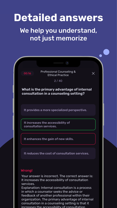 NCE Exam Prep 2025 Screenshot