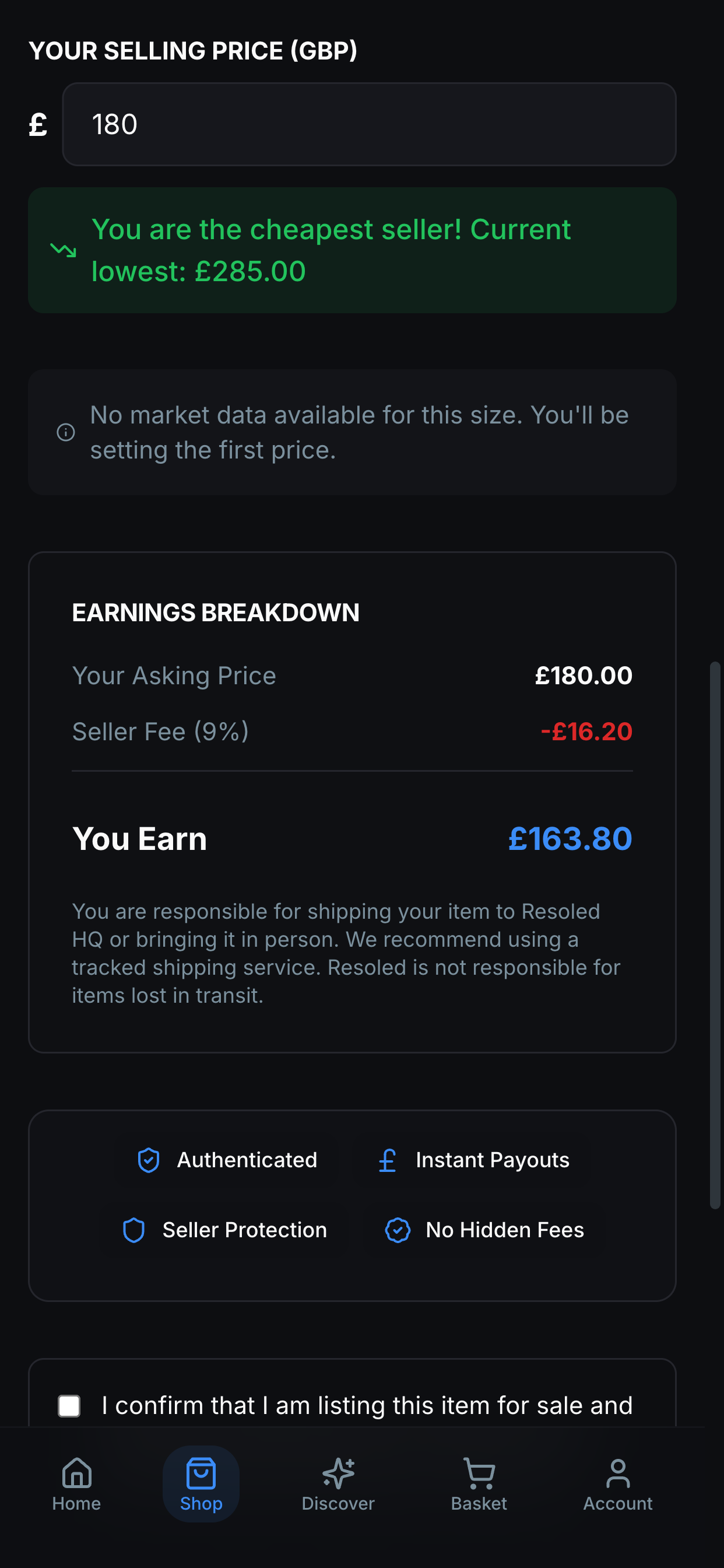 Resoled Marketplace