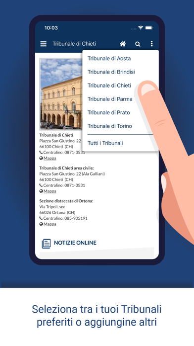 Tribunali Screenshot