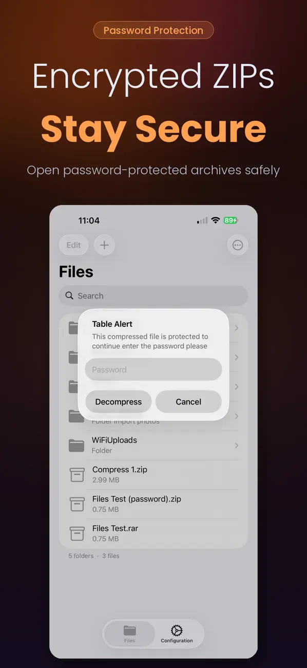 Screenshot #1 pour eZip Easy RAR & ZIP Extractor