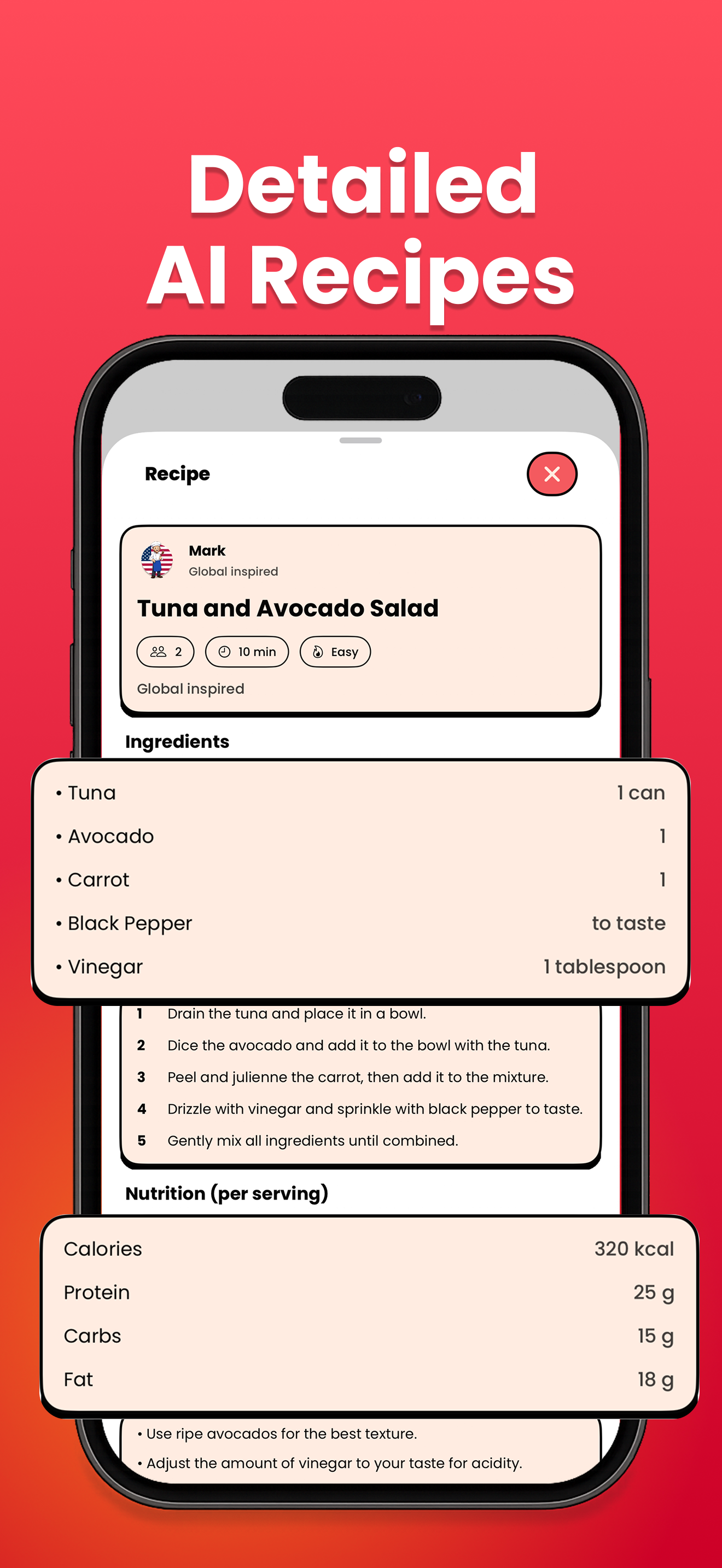 AI Recipes: Cook Ingredients