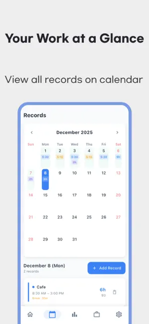 Daily Work Hours Tracker & Pay screenshot 2