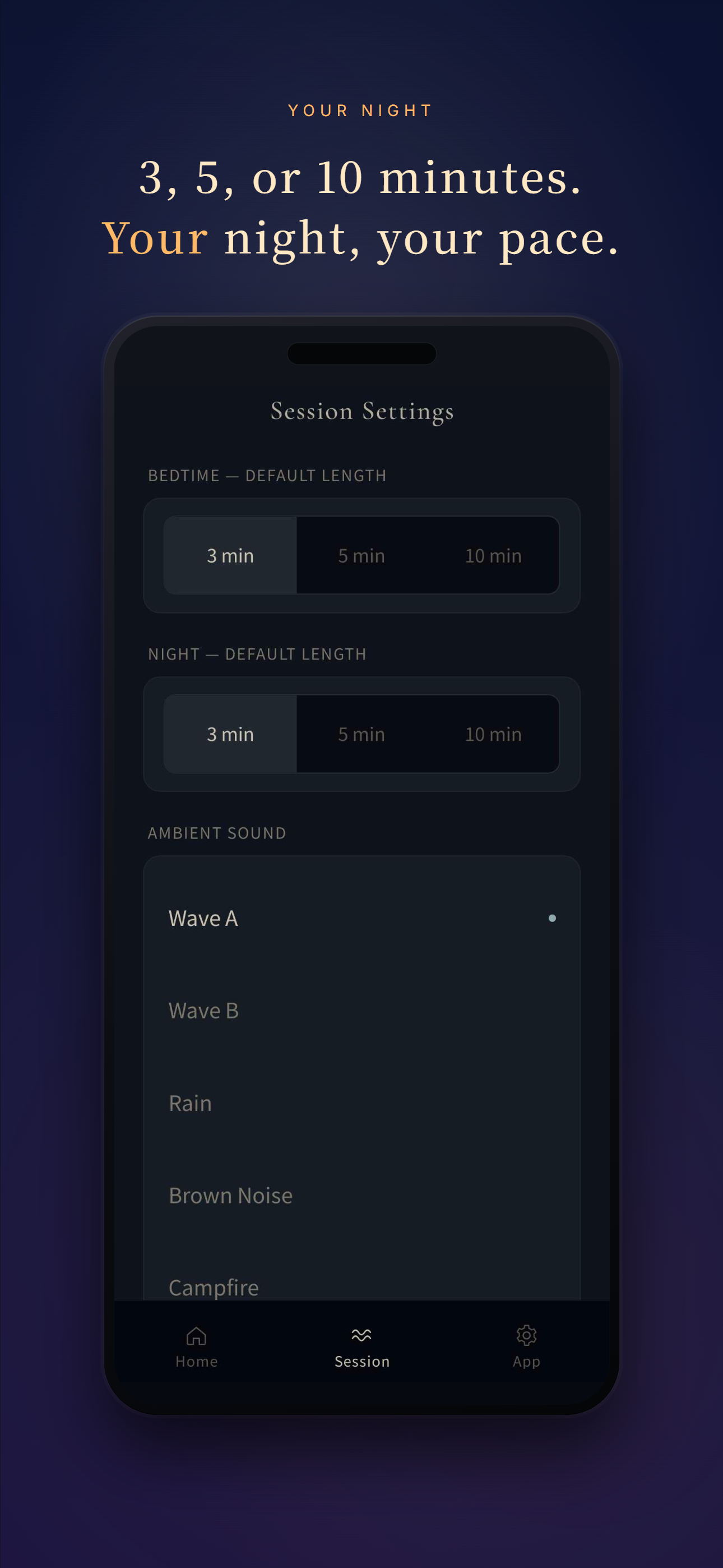 Night Calm: 3-Min Sleep Reset