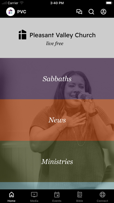 Pleasant Valley Church OR Screenshot
