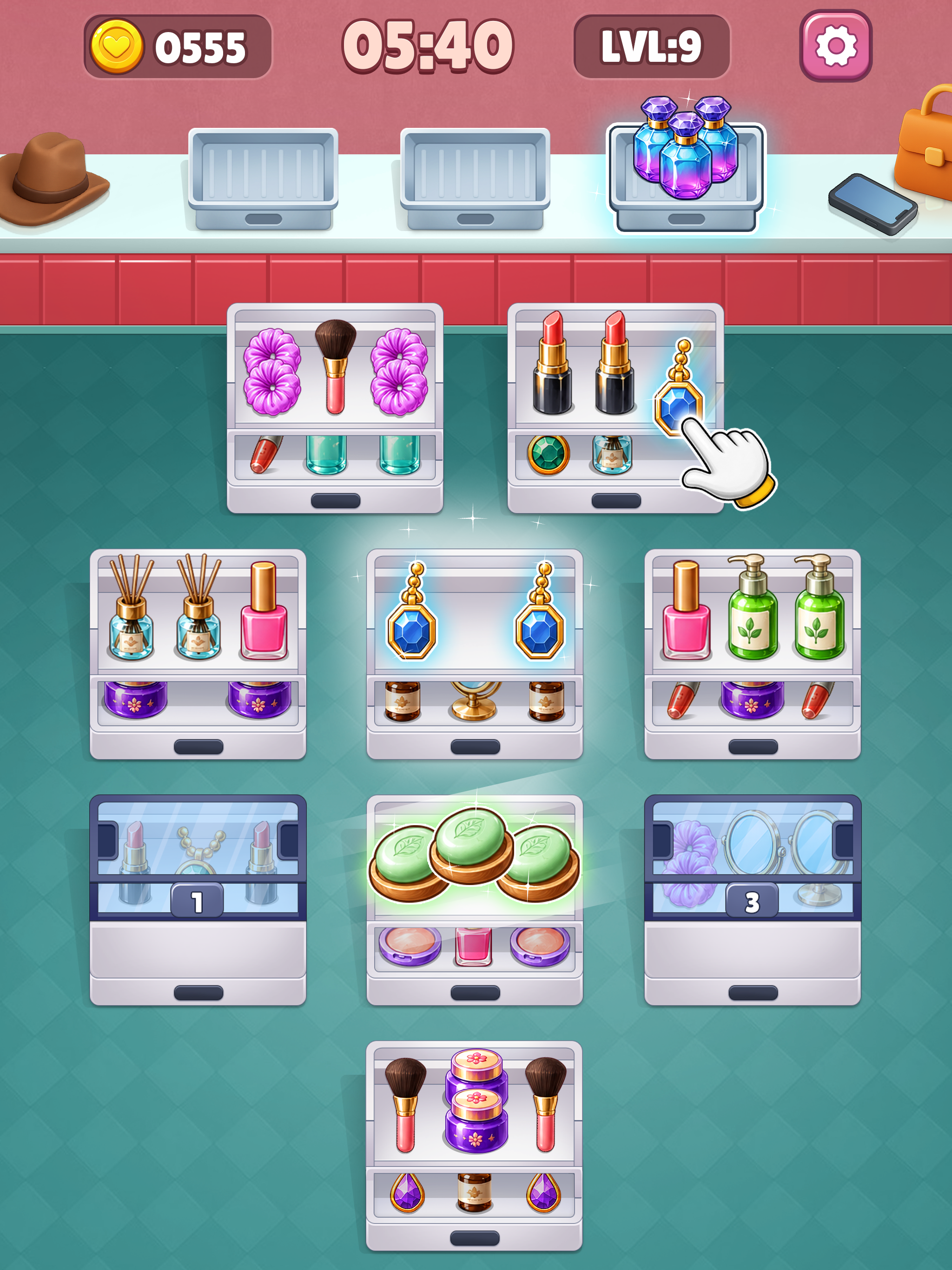 Makeup Sort 3D Puzzle screenshot 5