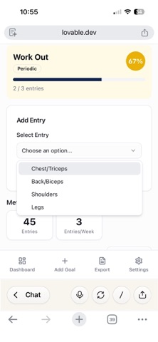 OnTrack - Goal Tracker screenshot