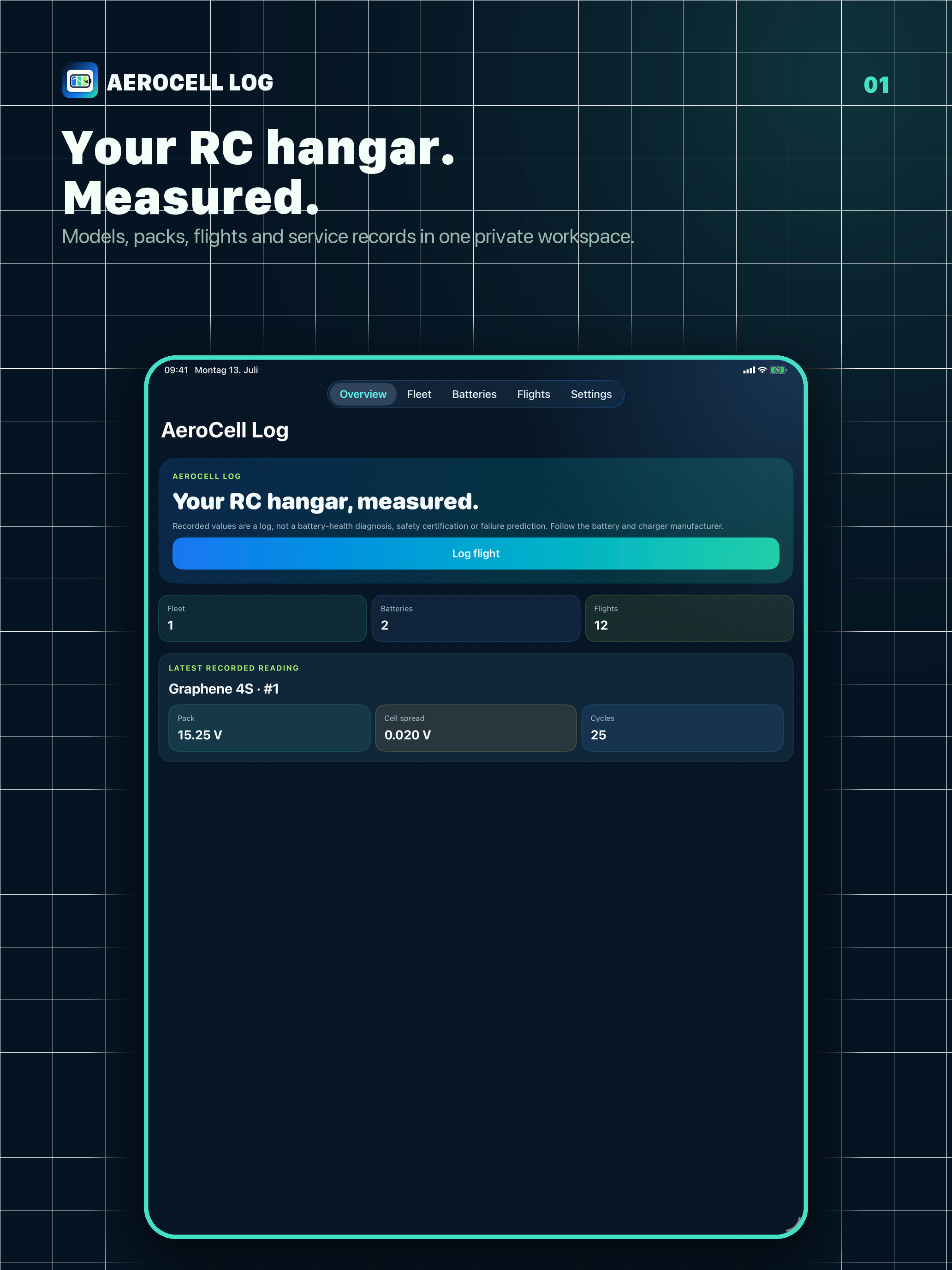 AeroCell Log: RC Battery Log screenshot 7