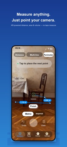 Ruler: Tape Measure & Level iPhone screenshot