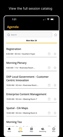 Technology1 Events screenshot